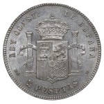 Spain, 5 Pesetas, 1885 year, M S M