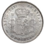 Španielsko, 5 pesiet, rok 1898, S G V
