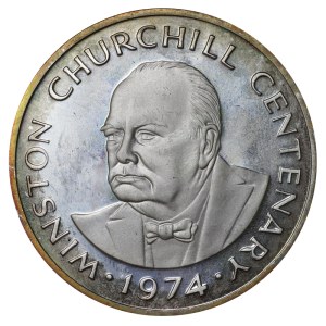 Turks and Caicos Islands, 20 Crowns, 1974 year, 100th Anniversary of the Birth of Winston Churchill