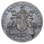 Turks and Caicos Islands, 20 Crowns, 1974 year, 100th Anniversary of the Birth of Winston Churchill