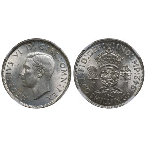 United Kingdom, 2 Shillings, 1942 year, NGC, MS 63