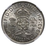 United Kingdom, 2 Shillings, 1943 year, NGC, MS 62