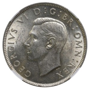 Spojené kráľovstvo, 2 šilingy, rok 1945, NGC, MS 62