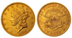 United States, 20 Dollars, 1852 year