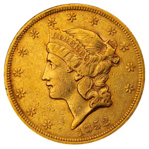 Spojené štáty, 20 dolárov, rok 1852