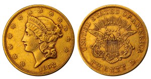 United States, 20 Dollars, 1853 year