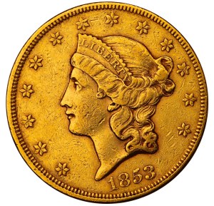 United States, 20 Dollars, 1853 year