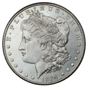 United States, 1 Dollar, 1884 year, SS, Morgan Dollar