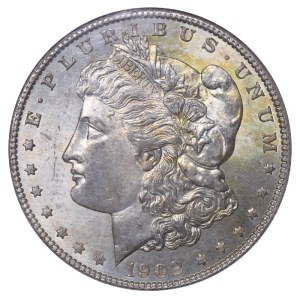 United States, 1 Dollar, 1902 year, NGC, MS 64, Morgan Dollar
