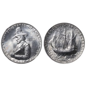 United States, 1/2 Dollar, 1920 year, Pilgrim Tercentenary, NGC, UNC Details