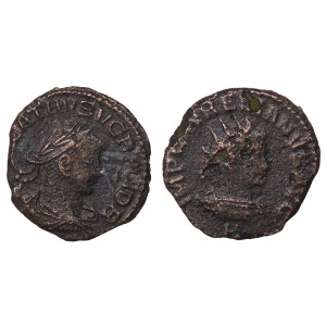 Palmyrene Empire, Vaballathus and Aurelianus Antoninianus 270 - 272 AD (ND)