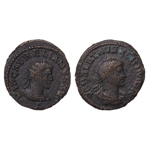 Palmyrene Empire, Vaballathus and Aurelianus Antoninianus 270 - 272 AD (ND)