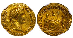 Roman Empire, 1 Aureus, ND (27 BC - 14 AD), L CAESARES AVGVSTI F COS DESIG PRINC IVVENT, NGC, CH VF