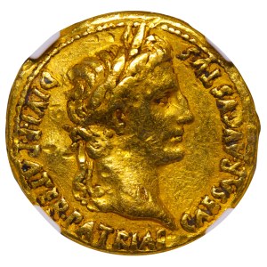 Roman Empire, 1 Aureus, ND (27 BC - 14 AD), L CAESARES AVGVSTI F COS DESIG PRINC IVVENT, NGC, CH VF