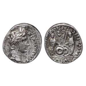 Roman Empire, Augustus Denarius 2 BC - 4 AD (ND)