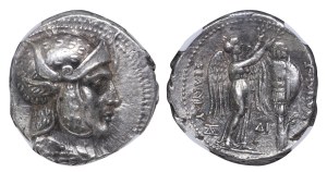 Seleucid Empire, Seleukos I, Tetradrachm, 301 - 295 BC (ND), NGC, Ch VF