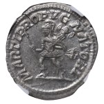 Roman Empire, Caracalla, Denarius, 215 AD (ND), NGC, AU