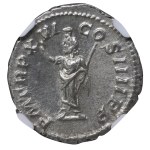 Roman Empire, Caracalla, Denarius, 213 AD (ND), NGC, Ch XF