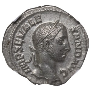 Roman Empire, Severus Alexander Denarius 228-231 AD (ND) NGC AU 8222566-003