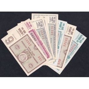 Russian SFSR - U.S.S.R., 1969, AU, Group of 8 tickets