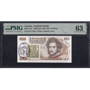 Austria, 20 Schilling, 1986 (1988), Choice UNC 63