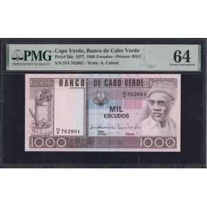 Kapverdy, 1000 escudos, 1977, výberová kvalita UNC 64