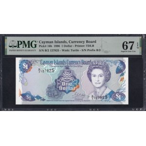 Kaimaninseln, 1 Dollar, 1996, Superb Gem UNC 67 EPQ