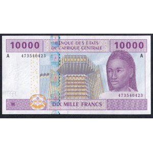 Central African States - Gabon, 10.000 Francs, 2002, UNC