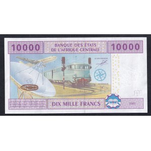 Central African States - Gabon, 10.000 Francs, 2002, UNC
