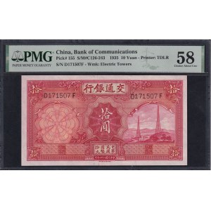 China, 10 Yuan, 1935, Choice About UNC 58