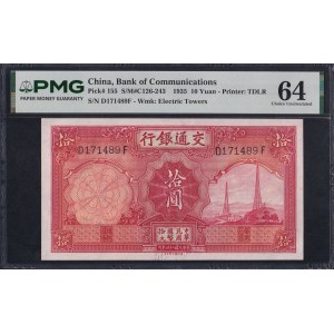 Chine, 10 yuans, 1935, UNC 64 « Choice »