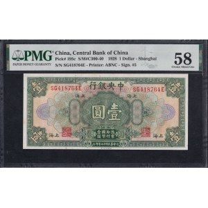 China, 1 Dollar, 1928, Choice About UNC 58