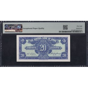 China, 2 Chiao, 1940, Choice About UNC 58 EPQ