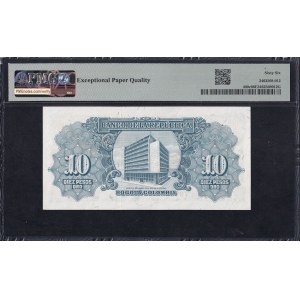 Colombia, 10 Pesos Oro, 1961, Gem UNC 66 EPQ, TOP POP
