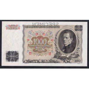 Czechoslovakia, 1000 Korun, 1934, UNC, SPECIMEN
