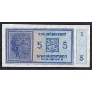 Czechoslovakia, 5 Korun, 1938, XF-UNC