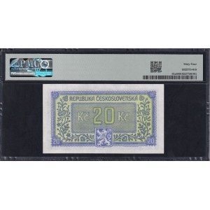 Czechoslovakia, 20 Korun, 1945, Choice UNC 64
