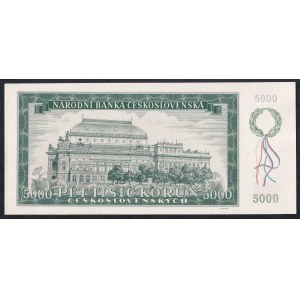 Czechoslovakia, 5000 Korun, 1945, aUNC