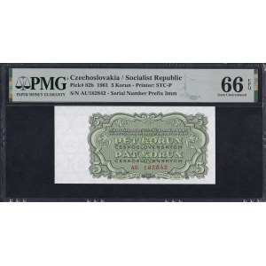 Czechoslovakia, 5 Korun, 1961, Gem UNC 66 EPQ