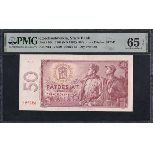 Czechoslovakia, 50 Korun, 1964 (1965), Gem UNC 65 EPQ