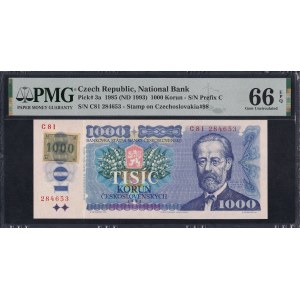 Czech Republic, 1000 Korun, 1985 (1993), Gem UNC 66 EPQ