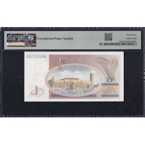 Estonsko, 1 kroon, 1992, Superb Gem UNC 67 EPQ