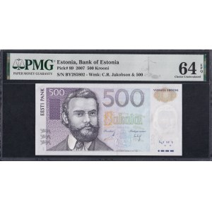 Estonia, 500 krooni, 2007, Choice UNC 64 EPQ