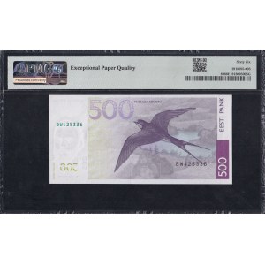 Estonia, 500 Krooni, 2007, Gem UNC 66 EPQ