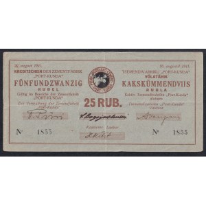 Estonsko, 25 rublů, 1941, VF, Port-Kunda