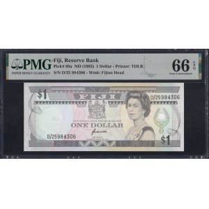 Fiji, 1 Dollar, 1993, Gem UNC 66 EPQ