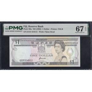 Fiji, 1 Dollar, 1993, Superb Gem UNC 67 EPQ