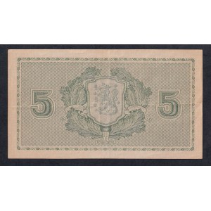 Finsko, 5 mark, 1922, VF