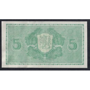 Fínsko, 5 markiek, 1939, aUNC
