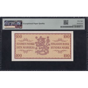 Finland, 100 Markkaa, 1957, Choice About UNC 58 EPQ